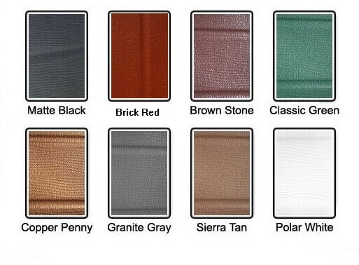aluminum lock color choices.
